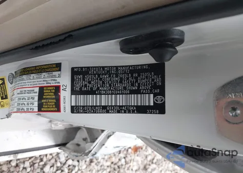 2012 Toyota Avalon z USA, uszkodzony, nr VIN 4T1BK3DB1CU461006